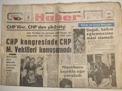 Haber Gazetesi - 2 Mayıs 1966 - CHP Kongresinde CHP Millet Vekilleri Konuşamadı GZ112608 - 1