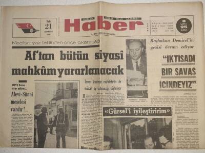 Haber Gazetesi - 21 Haziran 1966 - İktisadi Bir Savaş İçindeyiz GZ112539 - 1