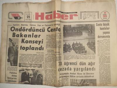 Haber Gazetesi - 21 Nisan 1966 - Pakistan Daima Türkiyenin Yanındadır GZ112589 - 1