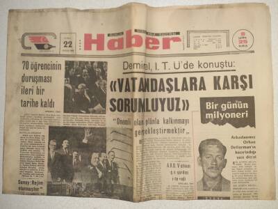 Haber Gazetesi - 22 Nisan 1966 - İspanyanın Kalbi Real İçin Çarpıyor GZ112588 - 1