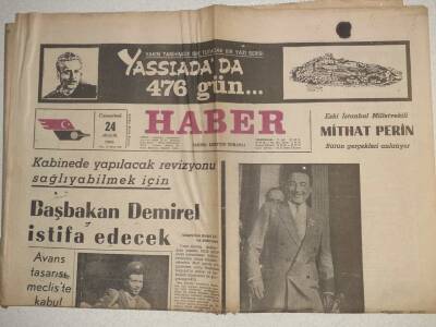 Haber Gazetesi - 24 Aralık 1966 - Başbakan Süleyman Demirel İstifa Edecek GZ112542 - 1