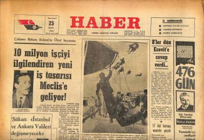 Haber Gazetesi 25 Mart 1967 - R. Kennedy Başkan Adayı Gösterilecek GZ86794 - 1