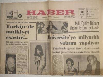 Haber Gazetesi - 26 Ağustos 1967 - Koçyiğit Kardeşler Aynı Filmde Oynadı GZ112610 - 1