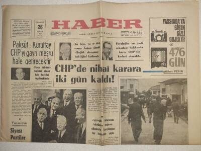 Haber Gazetesi - 26 Nisan 1967 - Yunanistanda Siyasi Partiler Feshedildi GZ112527 - 1