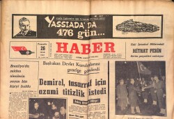Haber Gazetesi 26 Ocak 1967 - Figen Say Nihayet Önemli Rollere Çıkıyor - Brezilya'da Selden Ölenlerin Sayısı Bin Kişiyi Buldu GZ158692 - Gökçekoleksiyon