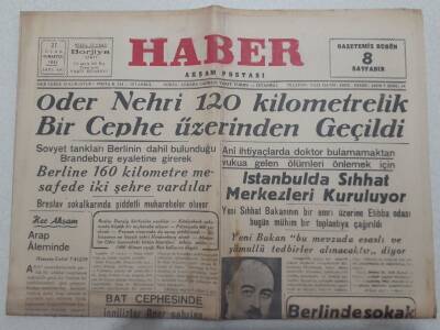 Haber Gazetesi 27 Ocak 1945 - İstanbulda Sıhhat Merkezleri Kuruluyor GZ71762 - 1