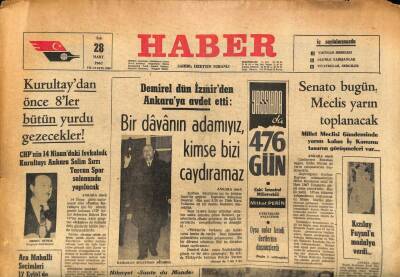 Haber Gazetesi 28 Mart 1967 - İgfal Sanığı Kemal Öncü İle Çocuğun Kanları Uyuyor GZ86796 - 1