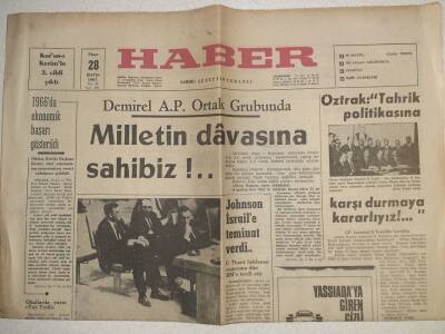 Haber Gazetesi - 28 Mayıs 1967 - Demirel Milletin Davasına Sahibiz GZ112465 - 1