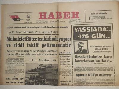Haber Gazetesi - 28 Şubat 1967 - Muhalefet Bütçe Tenkidinde Yapıcı Ve Ciddi Teklif Getirmemiştir GZ112623 - 1