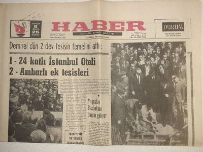 Haber Gazetesi - 29 Mart 1968 - Bahadır Dülgeri Toprağa Verdik GZ112547 - 1