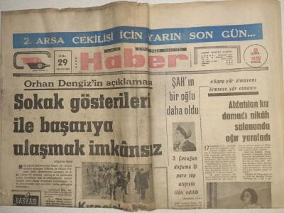 Haber Gazetesi - 29 Nisan 1966 - Üsküdarda Hazine Bulan İşçi İşinden Oldu GZ112582 - 1