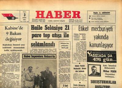 Haber Gazetesi 3 Mart 1967 - Haile Selasiye 21 Pare Top Atışı İle Selamlandı GZ86719 - 1