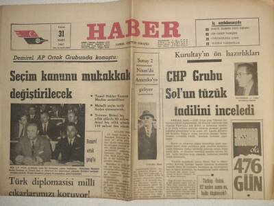 Haber Gazetesi - 31 Mart 1967 - Seçim Kanunu Muhakkak Değiştirilecek GZ112530 - 1