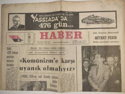 Haber Gazetesi - 31 Ocak 1967 - Komünizme Karşı Uyanık Olmalıyız GZ112578 - 1
