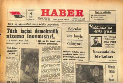 Haber Gazetesi 4 Mart 1967 - Fazıl Küçük ,Belçika Televizyonunda Kıbrıs Meselesi İle İlgili Bir Konuşma Yaptı GZ86713 - 1