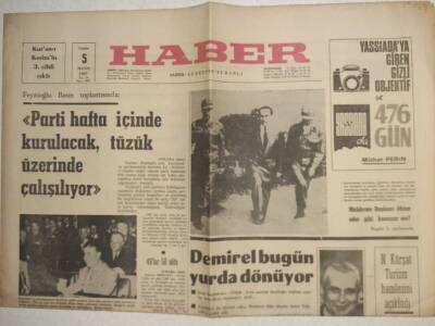 Haber Gazetesi - 5 Mayıs 1967 - Yassıadada 476 Gün GZ112500 - 1