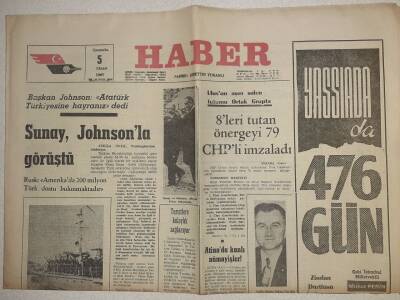 Haber Gazetesi - 5 Nisan 1967 - Naci Tolon Mali Polis Müdürü Oldu GZ112495 - 1