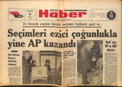 Haber Gazetesi 6 Haziran 1966 - Sahte 500 Liralık Basan Şebeke Yakalanamıyor - Fenerbahçe Everton Bu Gece Oynuyor GZ160441 - Gökçekoleksiyon