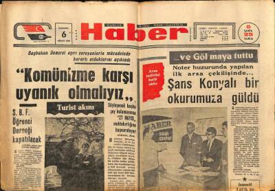 Haber Gazetesi 6 Nisan 1966 - Paşabahçe Şişe Ve Cam Fabrikası Günde 780 Bin Lira Zarar Ediyor GZ90245 - 1