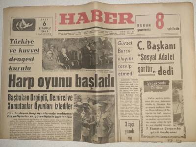 Haber Gazetesi - 6 Temmuz 1965 - Yabancılara Kapatılacak Petrol Bölgesi Tartışması GZ112556 - 1
