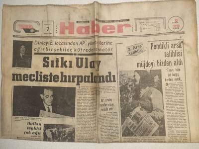 Haber Gazetesi - 7 Mayıs 1966 - Sıtkı Ulay Mecliste Hırpalandı GZ112604 - 1