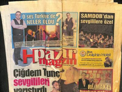 Haber Gazetesi Pazar Magazin Eki 16 Şubat 2013 - Fettah Can Piazzaya Geliyor - Çiğdem Tunç Sevgilileri Yarıştırdı GZ96682 - 1