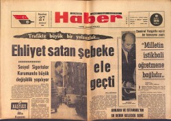 Haber Günlük Siyasi Halk Gazetesi 27 Haziran 1966 - Dizelli Ve Elektrikli Lokomotifler İmâl Edilecek - Ehliyet Satan Şebeke Ele Geçti GZ158689 - Gökçekoleksiyon