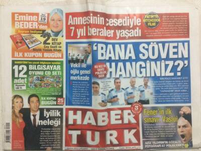 Haber Türk Gazetesi 1 Ağustos 2012 - Arda Turan Sinem Kobal İle Çok Mutlu GZ29385 - 1