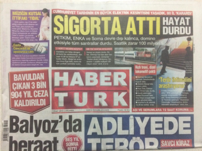 Haber Türk Gazetesi 1 Nisan 2015 - Balyozda Beraat GZ27193 - 1