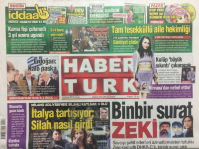 Haber Türk Gazetesi 10 Nisan 2015 - Ahmet Davutoğlu,Dışarıdan Bakanlık Neden Olmasın GZ27185 - 1