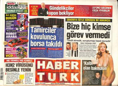 Haber Türk Gazetesi 10 Ocak 2014 - Robinho İçin Milan Engeli - 1. Türk-Kürt Sempozyumu GZ125391 - 1