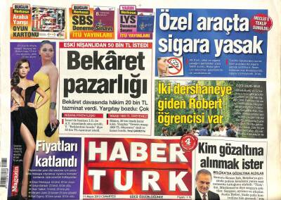 Haber Türk Gazetesi 11 Mayıs 2013 - Sunucu Kenan Işıkı Belçikada Gözaltına Aldılar GZ109056 - 1