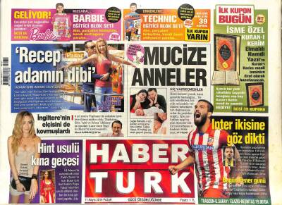 Haber Türk Gazetesi 11 Mayıs 2014 - Biden Kıbrısa Geliyor, Katil Gemi Jilet Oluyor GZ107418 - 1