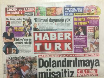Haber Türk Gazetesi 11 Nisan 2015 - Türkiyenin En Çekici Erkeği,Kıvanç Tatlıtuğ GZ29391 - 1