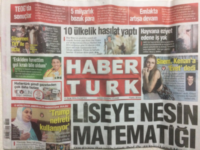 Haber Türk Gazetesi 11 Ocak 2016 - Başbakan Davutoğlu,Operasyonlar Sürecek GZ27646 - 1