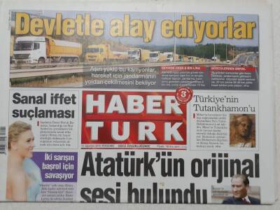Haber Türk Gazetesi 12 Ağustos 2010 - Atatürkün Orjinal Sesi Bulundu - Doğum Günü Hediyesi GZ52908 - 1