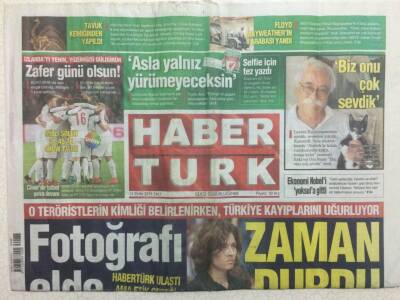 Haber Türk Gazetesi 13 Ekim 2015 - O Teröristlerin Kimliği Belirlenirken Türkiye Kayıplarını Uğurluyor GZ29270 - 1