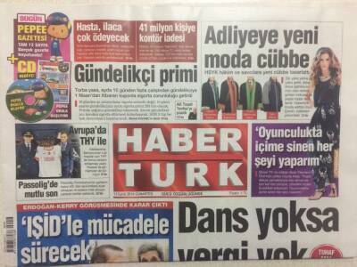 Haber Türk Gazetesi 13 Eylül 2014 - Tuncel Kurtizin Mezarıyla İlgilenen Çıkmadı GZ29716 - 1