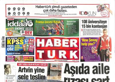Haber Türk Gazetesi 13 Kasım 2015 - Aşıda Aile Rızası Şart GZ104792 - 1
