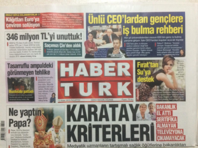 Haber Türk Gazetesi 13 Nisan 2015 - Canan Karatay Kriterleri GZ27189 - 1