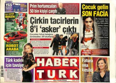 Haber Türk Gazetesi 13 Ocak 2014 - Erdoğan Millete Hesabı Biz Veriyoruz GZ107417 - 1