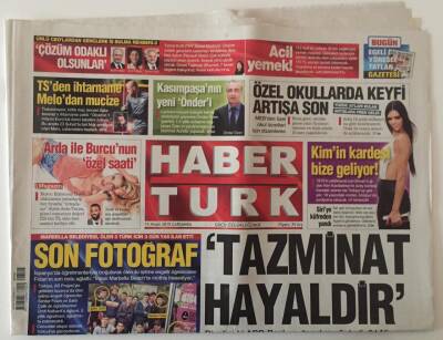 Haber Türk Gazetesi 15 Nisan 2015 - Tazminat Hayaldir 24 Nisan Soykırım Günü İlan Edildi Ne Olur Biliyor Musunuz ? GZ28153 - 1