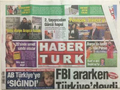 Haber Türk Gazetesi 16 Ekim 2015 - AB Türkiyeye Sığındı GZ29271 - 1