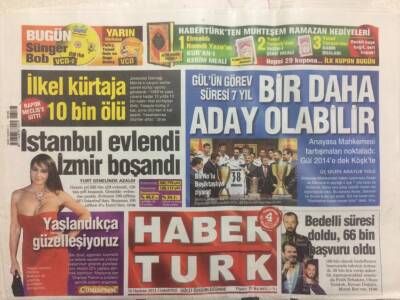 Haber Türk Gazetesi 16 Haziran 2012 - Bülent Arınç,Öcalan İçin Ev Hapsi Düşünülebilir GZ29400 - 1