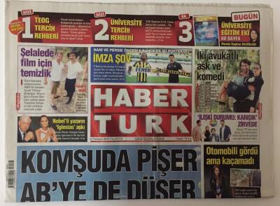 Haber Türk Gazetesi 16 Temmuz 2015 - Komşuda Pişer ABye de Düşer GZ28070 - 1