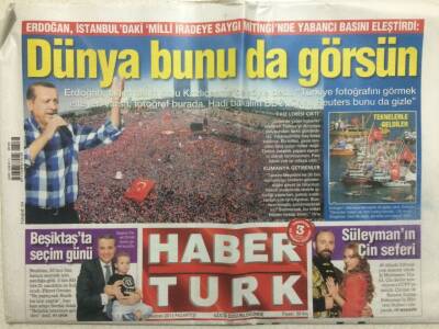Haber Türk Gazetesi 17 Haziran 2013 - Beşiktaşta Seçim Günü GZ29285 - 1