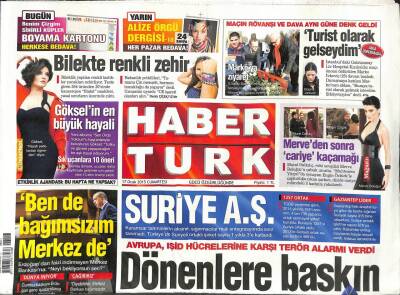 Haber Türk Gazetesi 17 Ocak 2015 - Avrupa , Işid Hücrelerine Karşı Terör Alarmı Verdi GZ109036 - 1