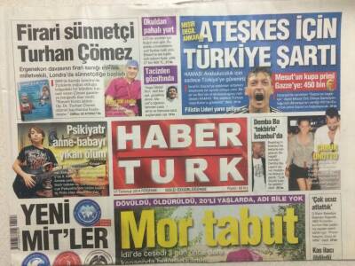 Haber Türk Gazetesi 17 Temmuz 2014 - Erdoğan Konuştu,Çatı Adayı Din Pazarlıyor GZ29370 - 1