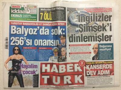 Haber Türk Gazetesi 18 Haziran 2013 - İngilizler Mehmet Şimşeki Dinlemişler GZ29281 - 1