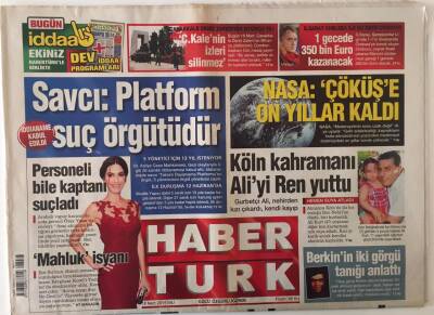 Haber Türk Gazetesi 18 Mart 2014 - Zaraba Var Da Bize Yok Mu ? GZ28051 - 1